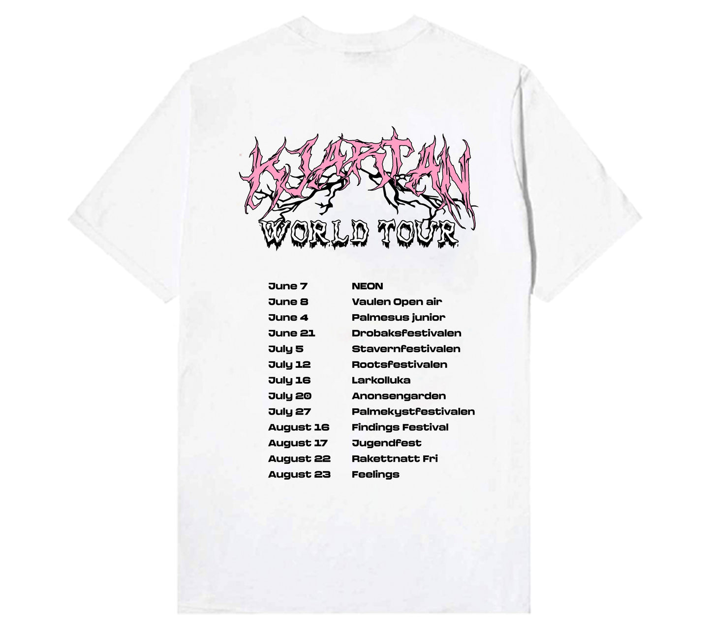 KJARTAN TOUR TEE!!!